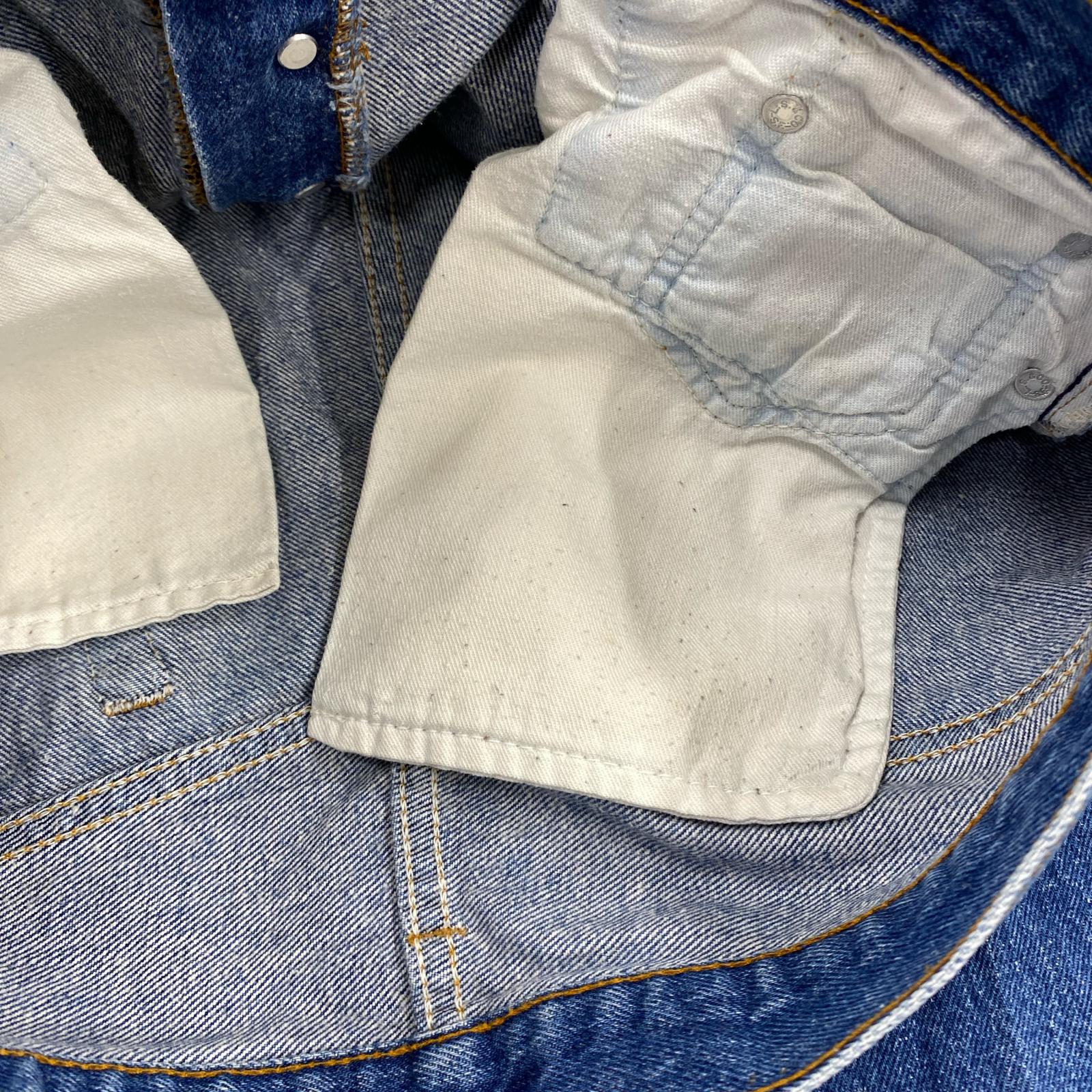 デニムパンツ 80s ストレートデニムパンツ ブルー