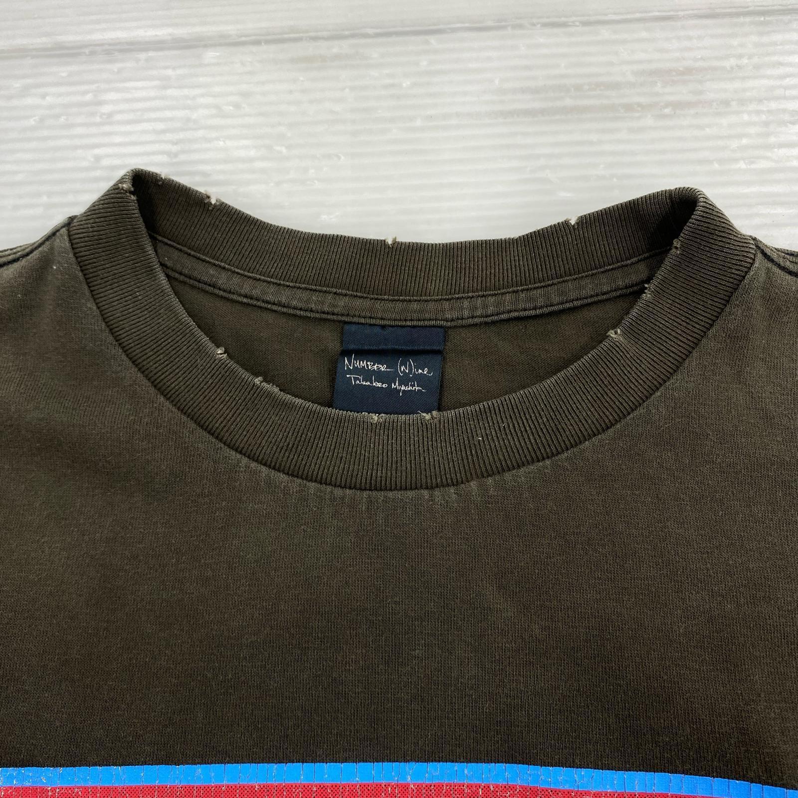 半袖Ｔシャツ NUMBER (N)INE 04SS ドリーム期 THE CLASH プリントTee 3 黒 3 ブラウン