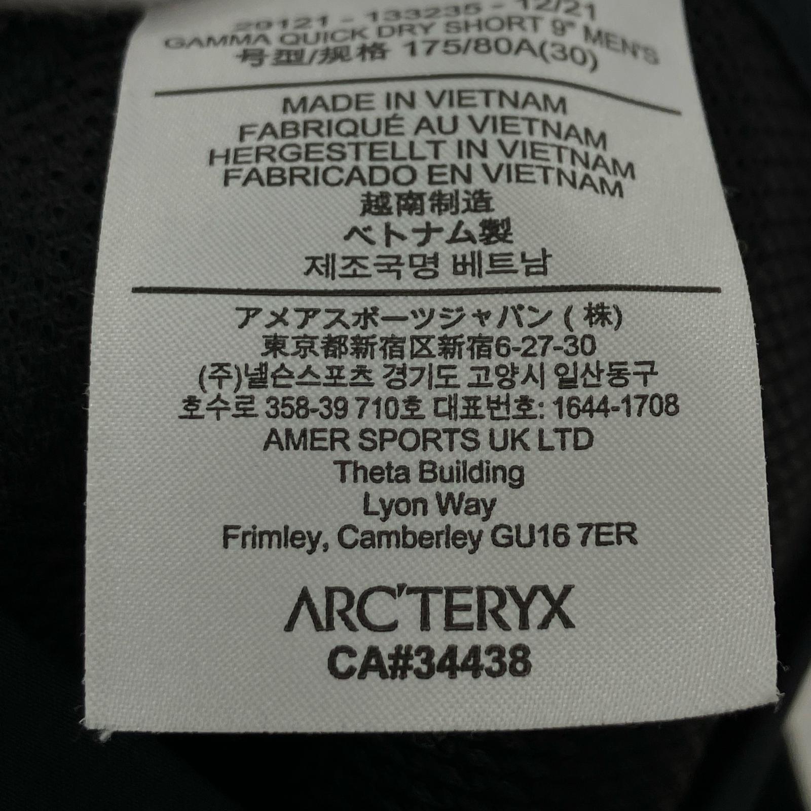 ショートパンツ GAMMA QUICK DRY SHORT 9 30 ブラック