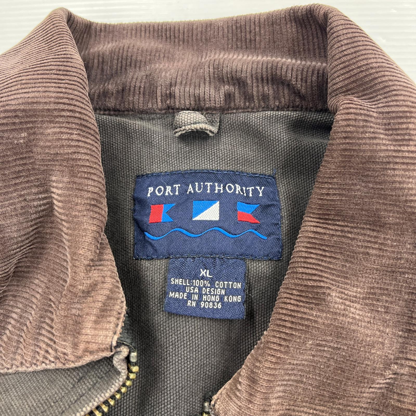 ジャケット PORT AUTHORITY 中綿 ダックワークジャケット ブラウン
