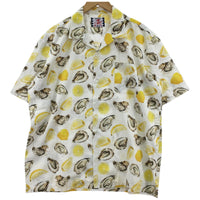 半袖シャツ 牡蠣 シャツ 白 (XL) ホワイト