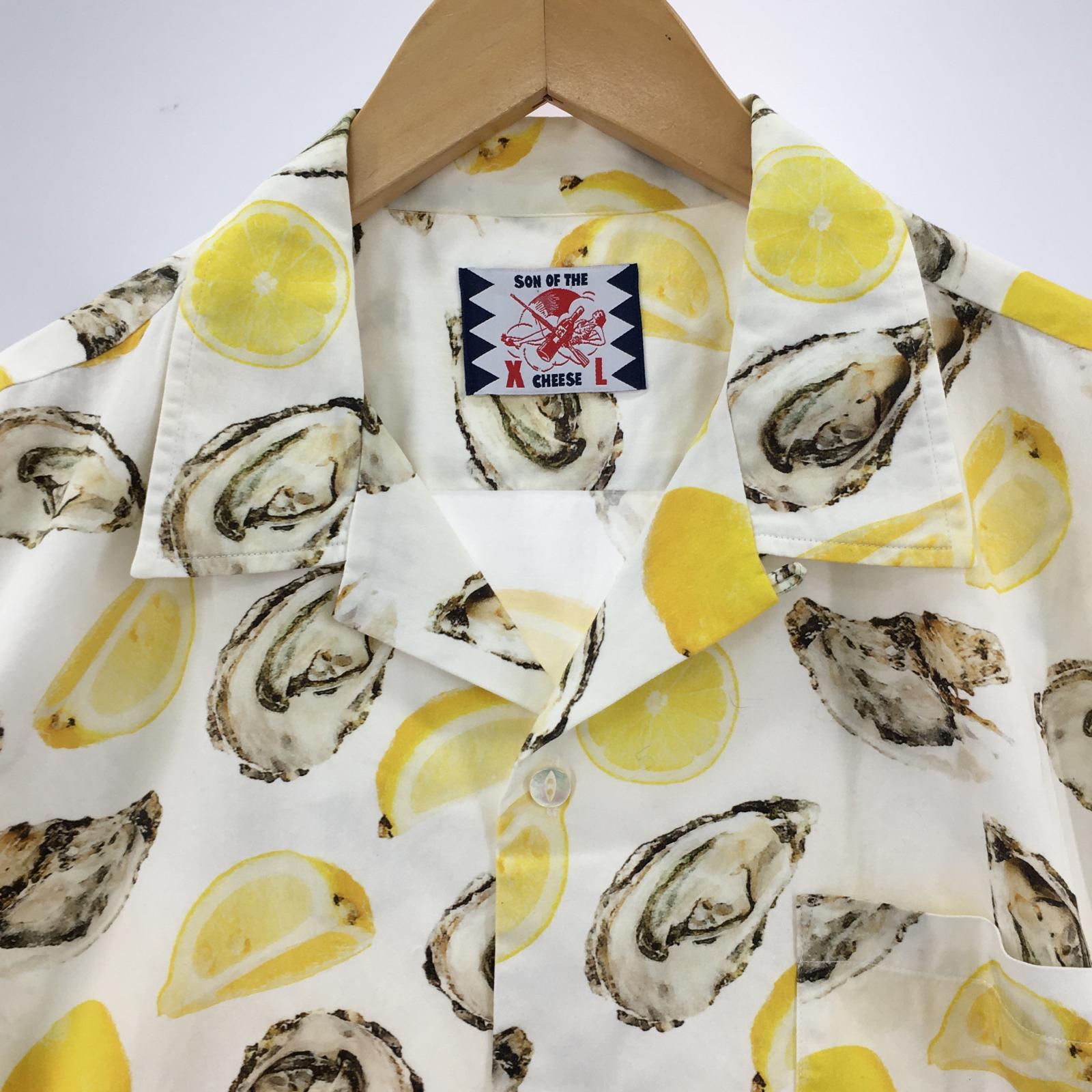 半袖シャツ 牡蠣 シャツ 白 (XL) ホワイト
