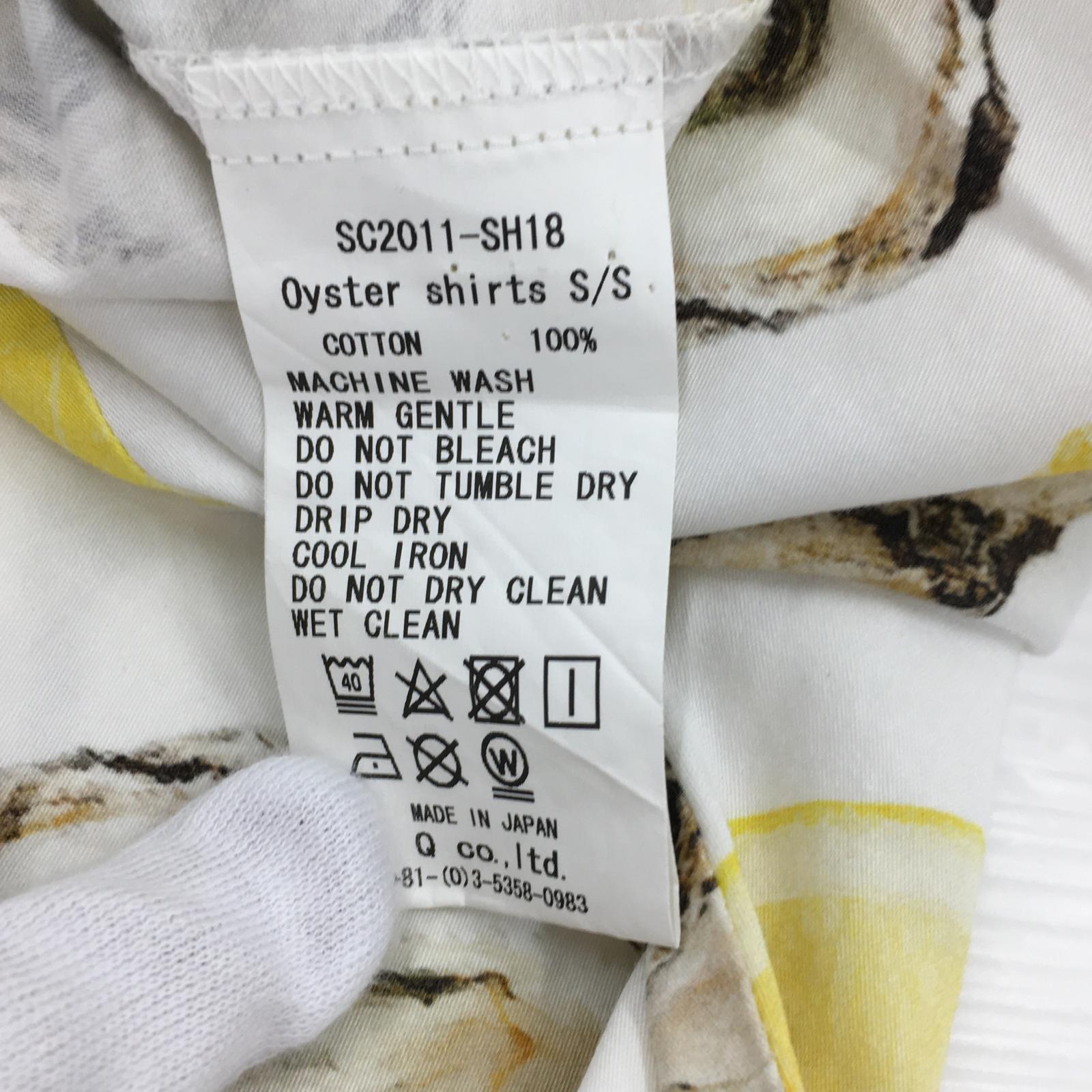 半袖シャツ 牡蠣 シャツ 白 (XL) ホワイト