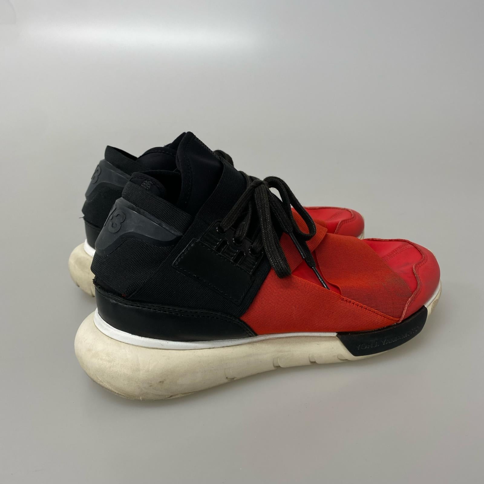 スニーカー Y-3 Qasa high 赤 25.5cm 25.5cm (US7 1/2 UK7 EU41) レッド