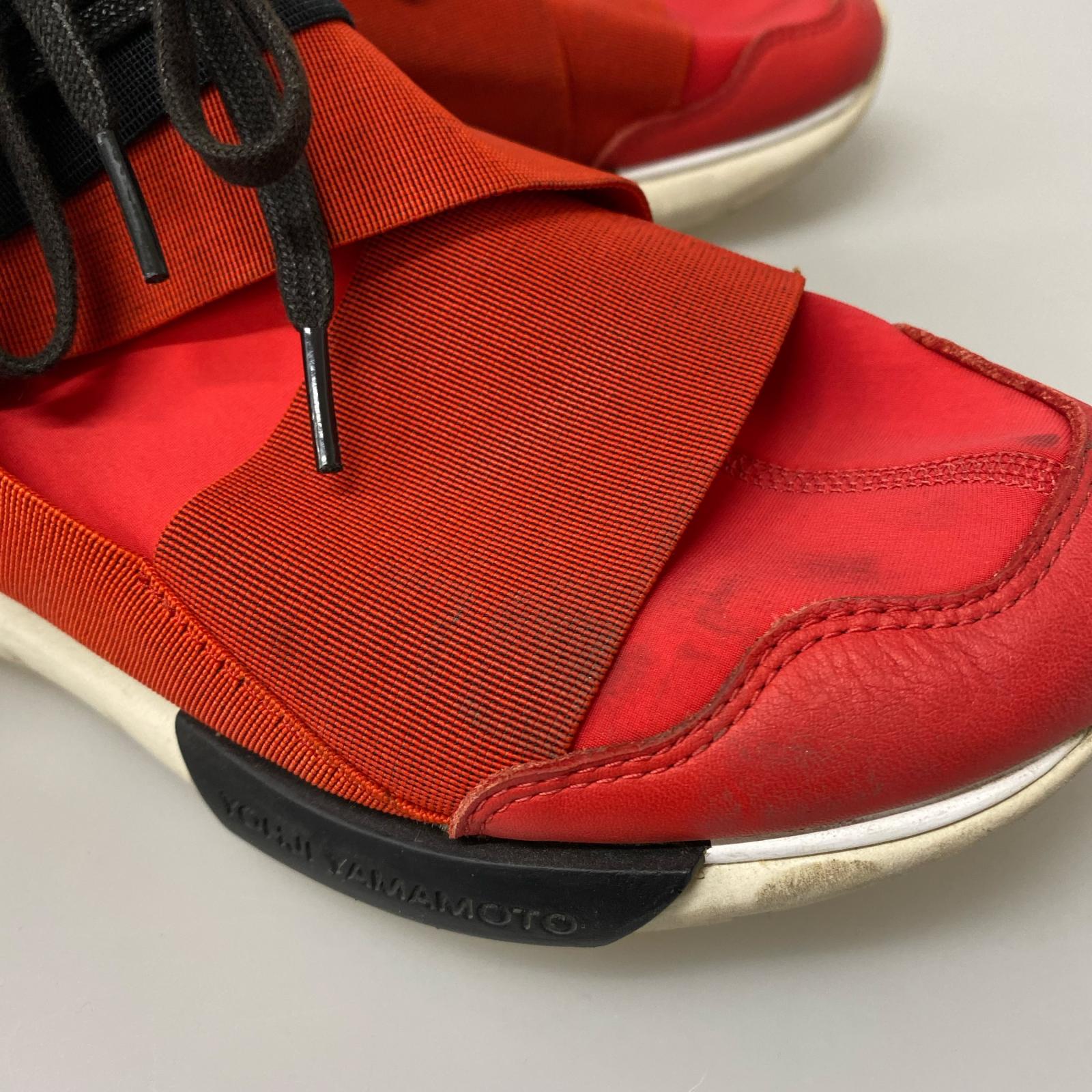 スニーカー Y-3 Qasa high 赤 25.5cm 25.5cm (US7 1/2 UK7 EU41) レッド