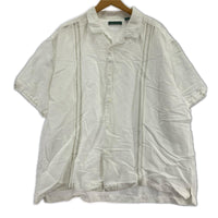 半袖シャツ CUBAVERA ﾗﾐｰﾚｰﾖﾝｷｭｰﾊﾞｼｬﾂ WHT XL ホワイト