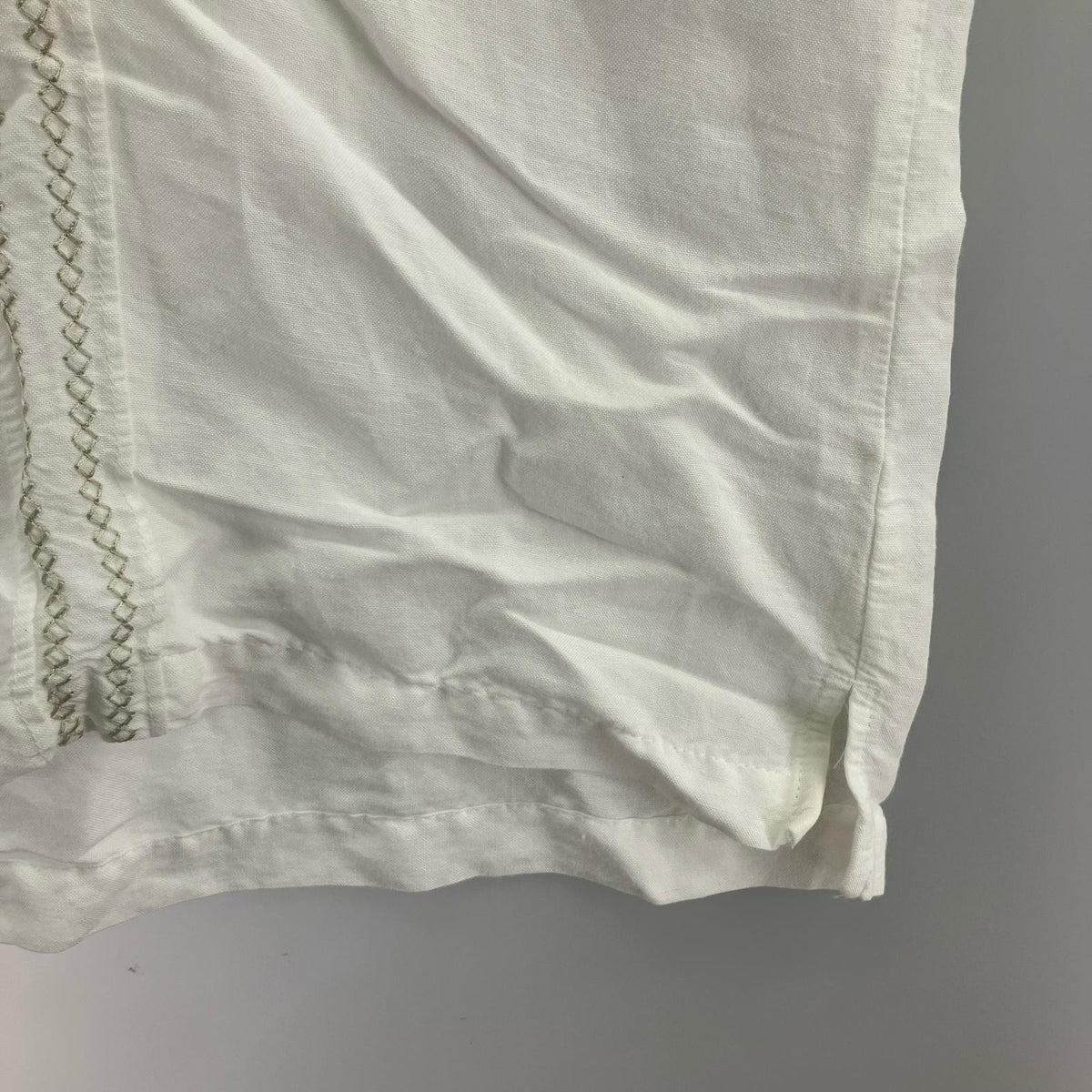 半袖シャツ CUBAVERA ﾗﾐｰﾚｰﾖﾝｷｭｰﾊﾞｼｬﾂ WHT XL ホワイト