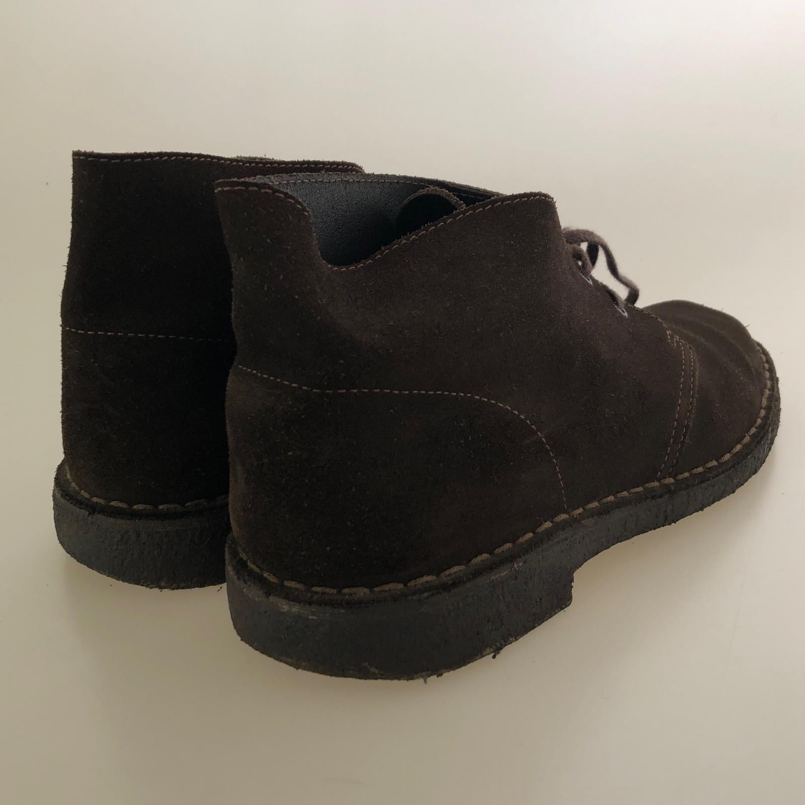 ブーツ Clarks Originals チャッカブーツ ヌバックDBR 9 1/2 ブラウン