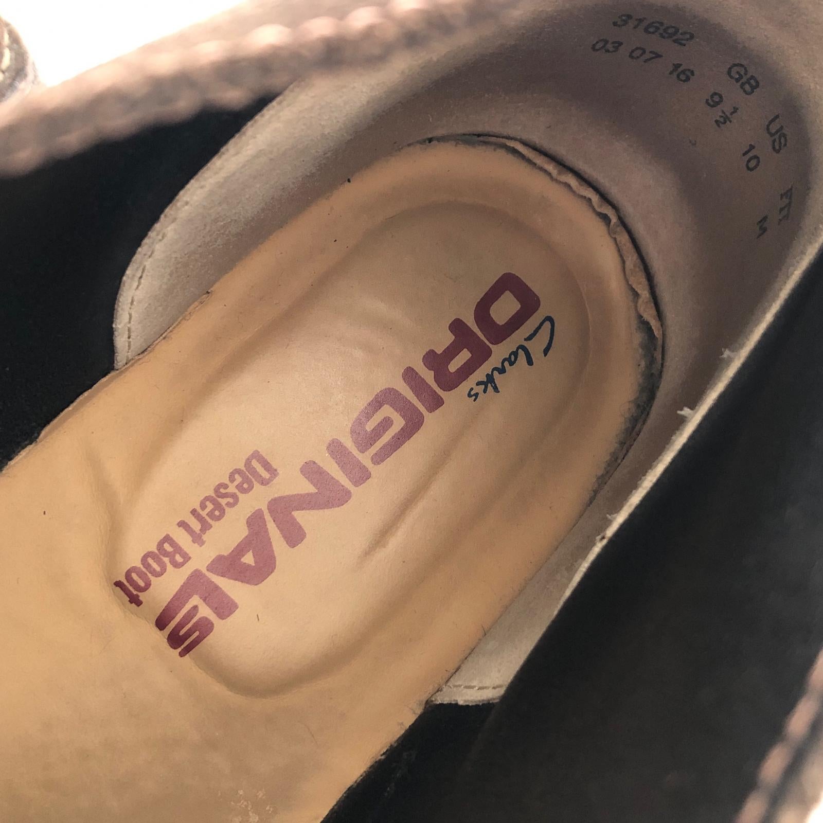 ブーツ Clarks Originals チャッカブーツ ヌバックDBR 9 1/2 ブラウン