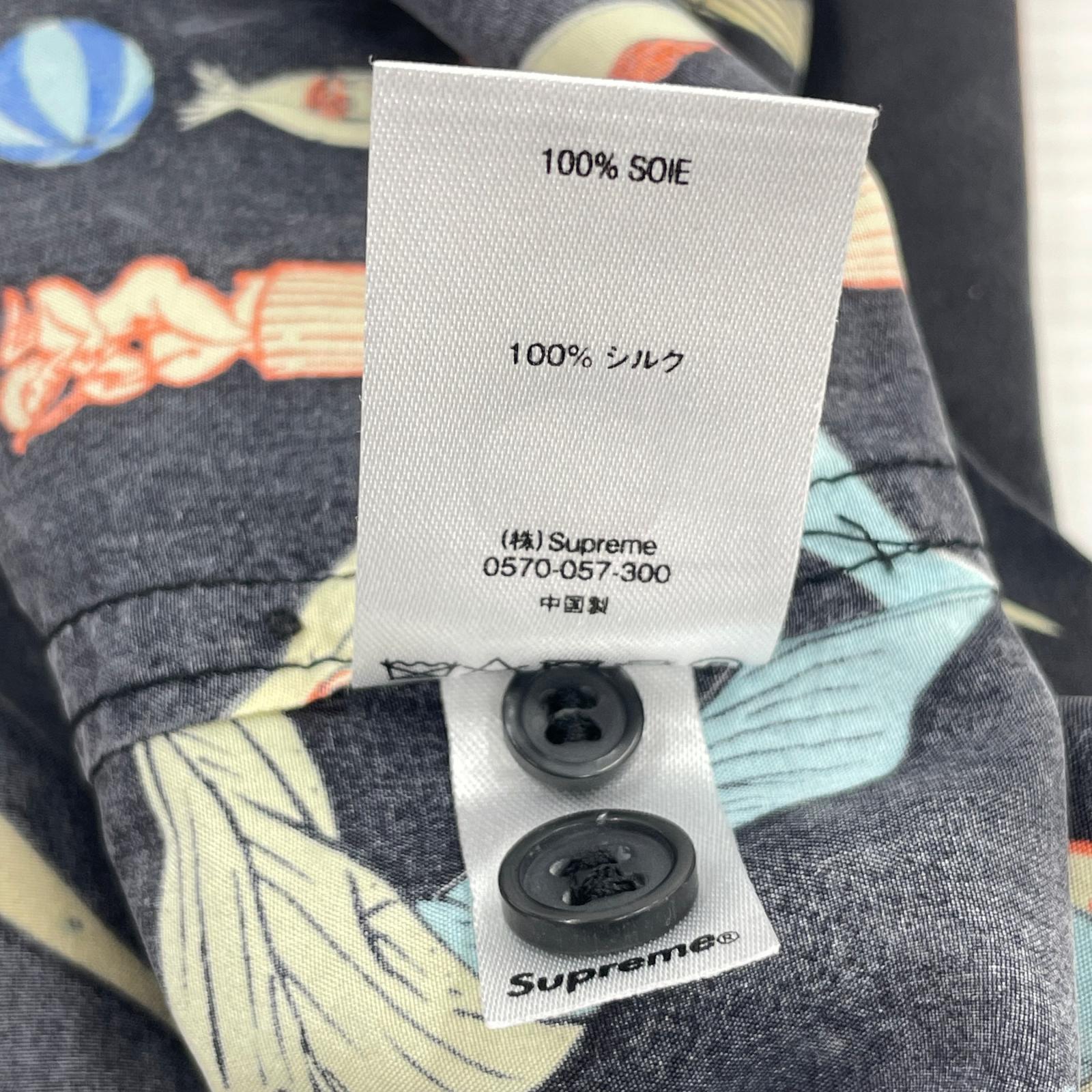 半袖シャツ 18SS Alphabet Silk Shirt　黒（S） S ブラック