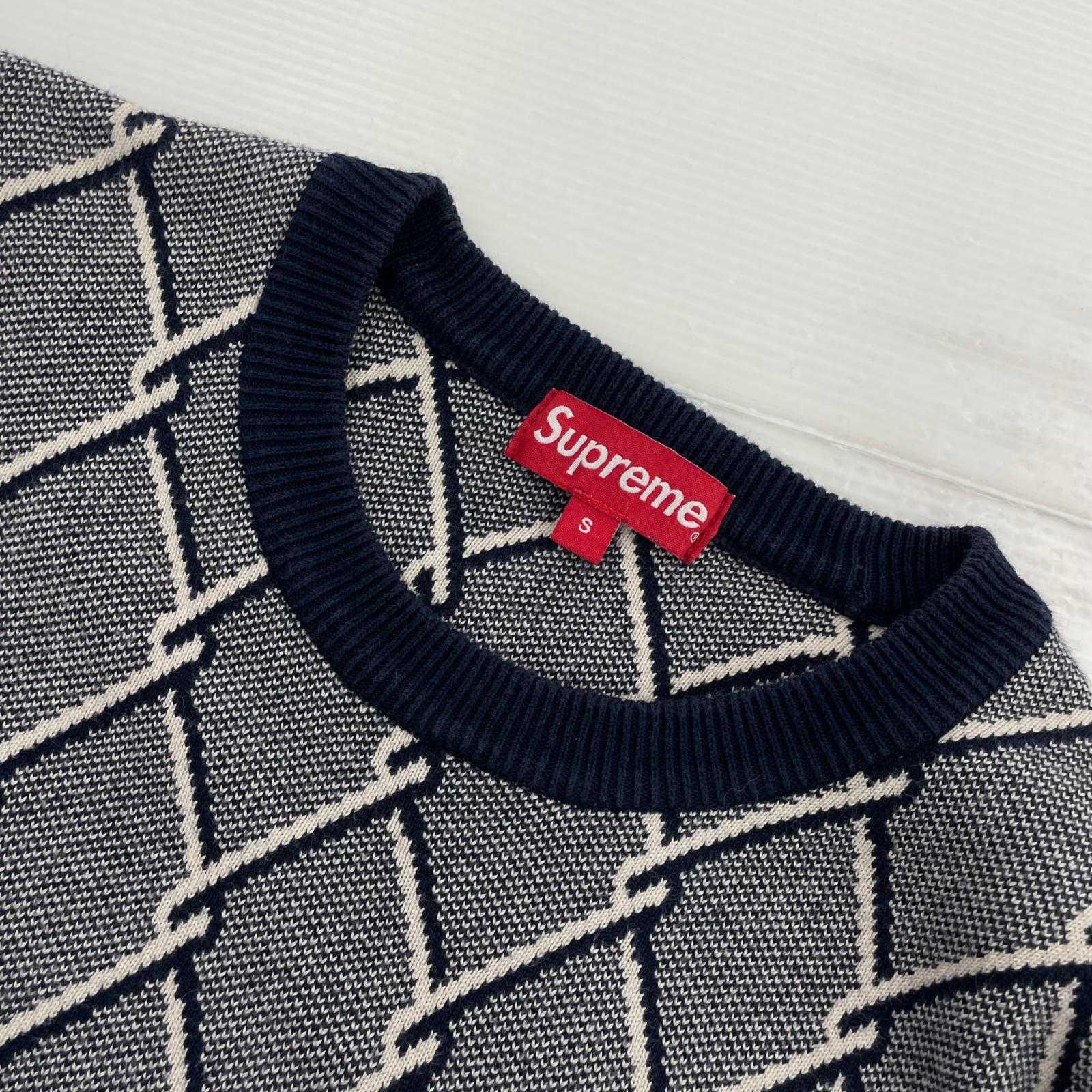 ニット 14AW Chain Link　Sweater （S） S ネイビー