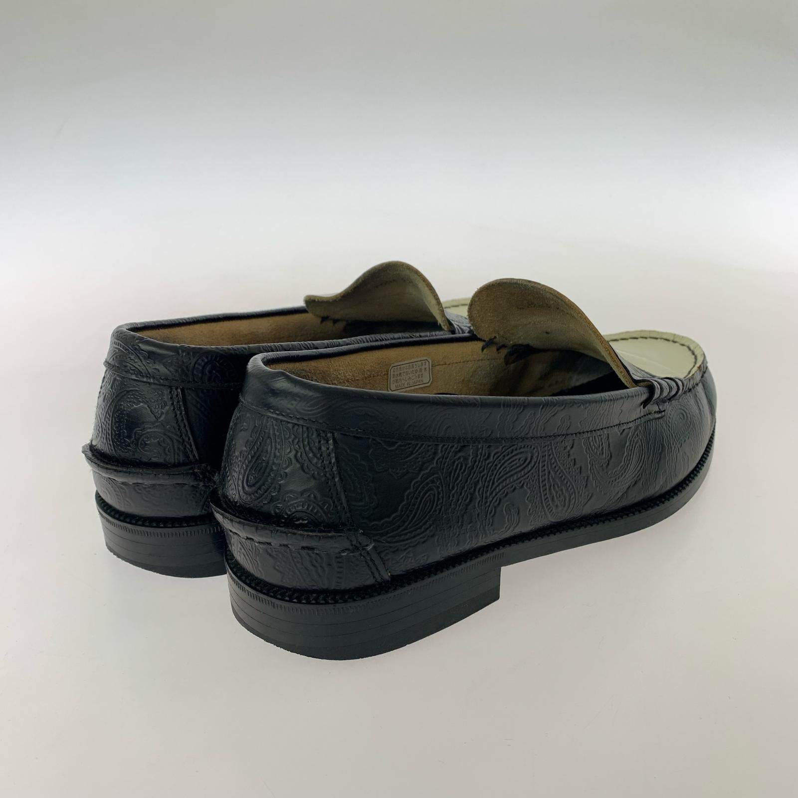 シューズ Kenford/EMBOSSED LOAFERS PAISLEY/K004 27.5cm (US9 1/2 UK9 EU45) ブラック