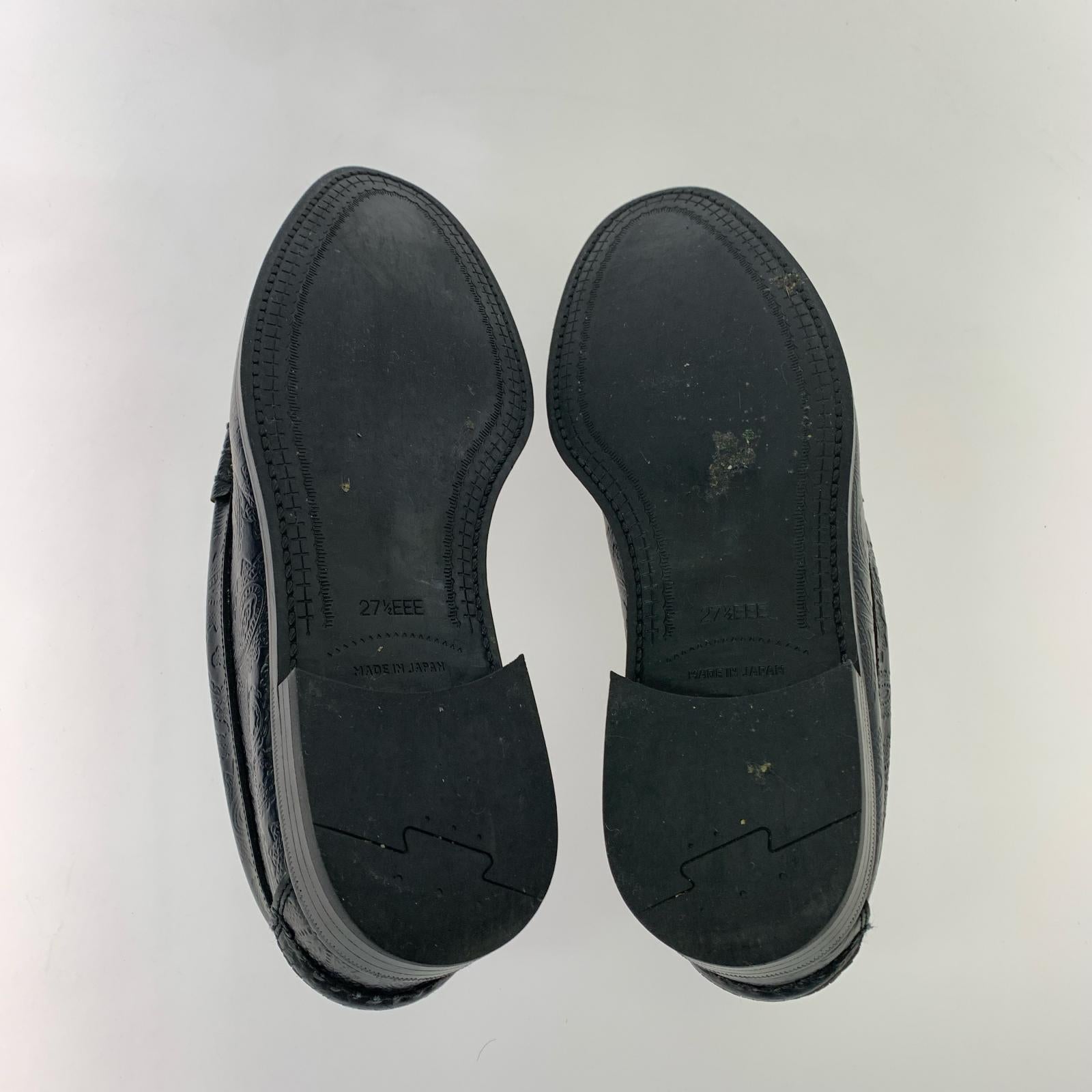 シューズ Kenford/EMBOSSED LOAFERS PAISLEY/K004 27.5cm (US9 1/2 UK9 EU45) ブラック