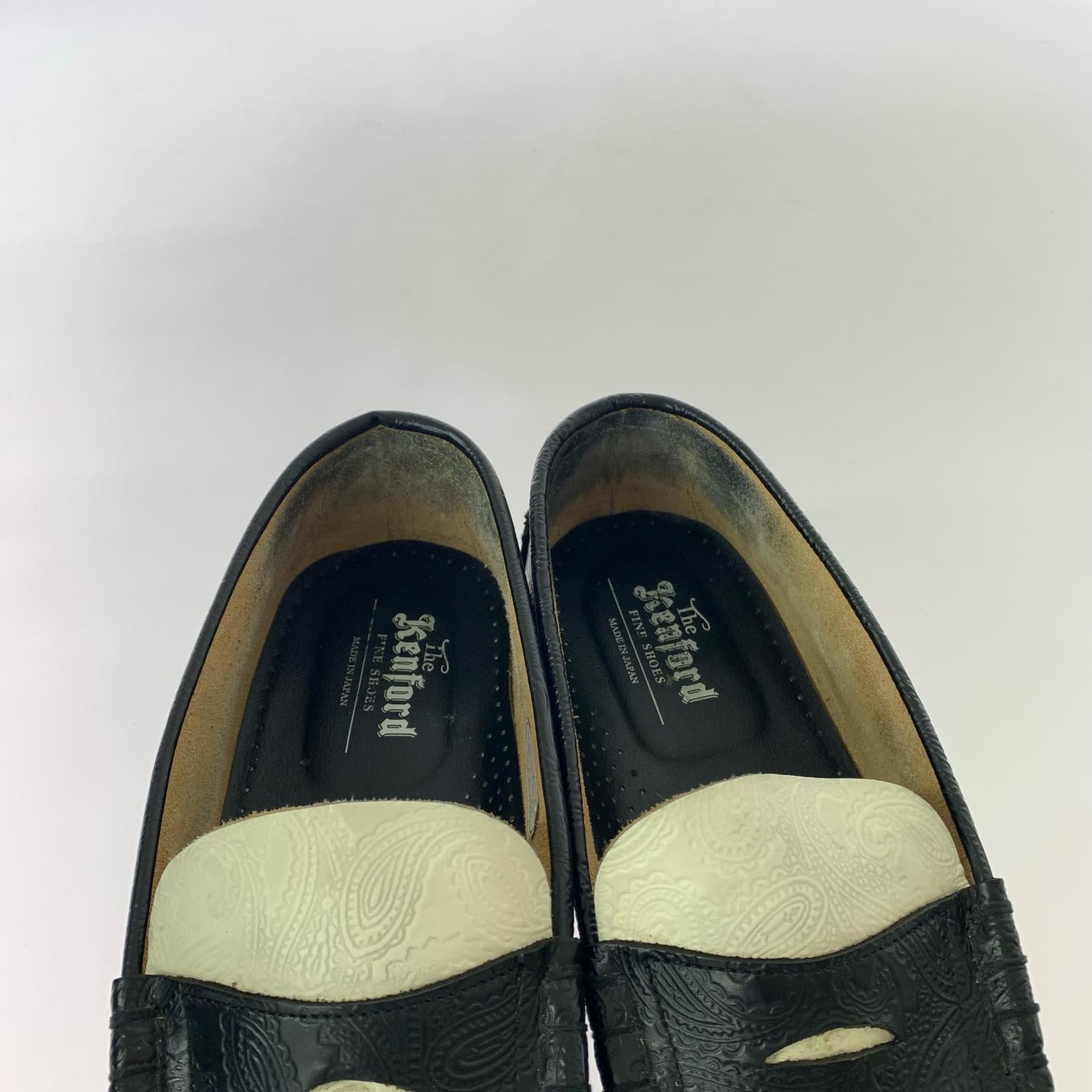 シューズ Kenford/EMBOSSED LOAFERS PAISLEY/K004 27.5cm (US9 1/2 UK9 EU45) ブラック