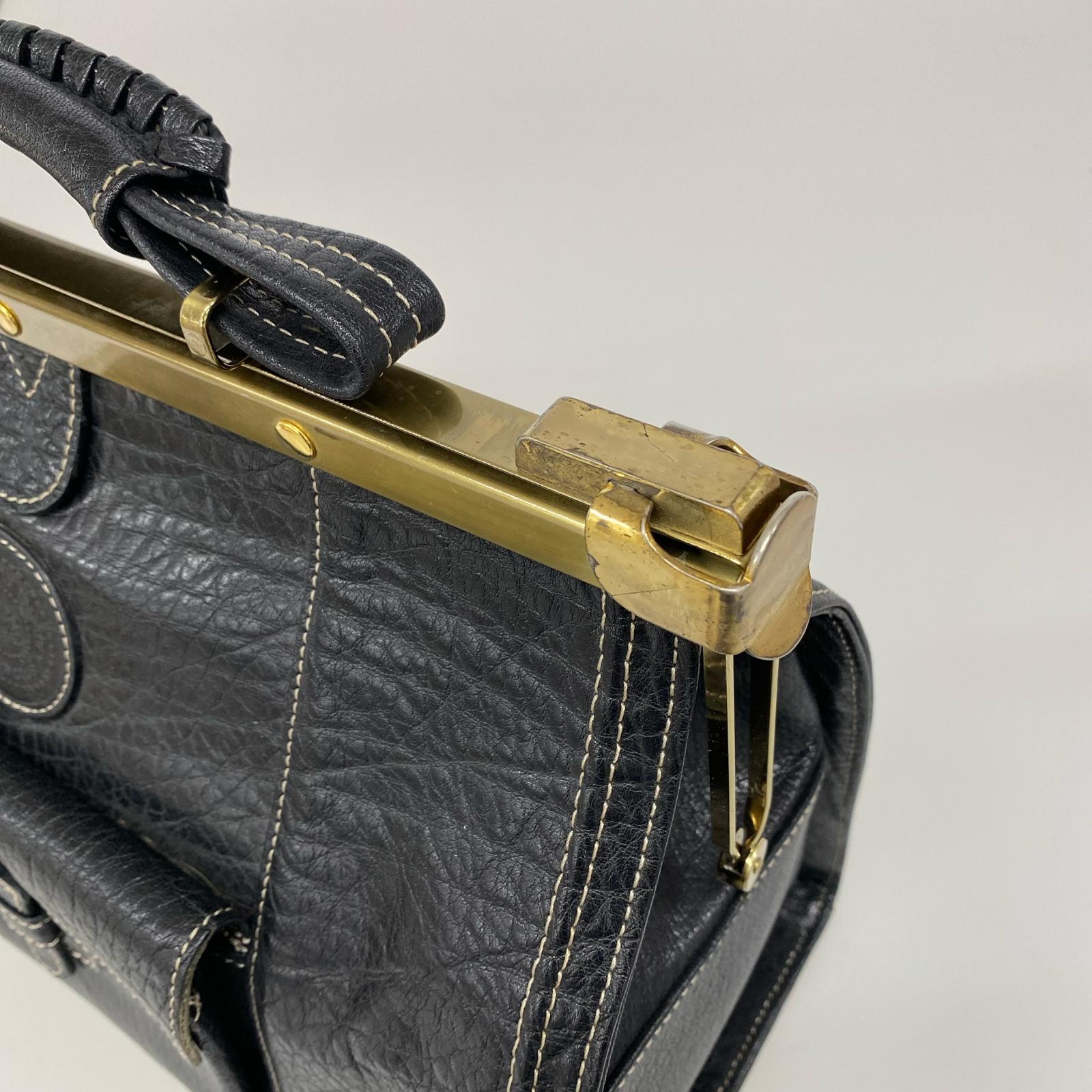 その他バッグ Louange ダレスバッグBK 中ペイズリー柄 ブラック