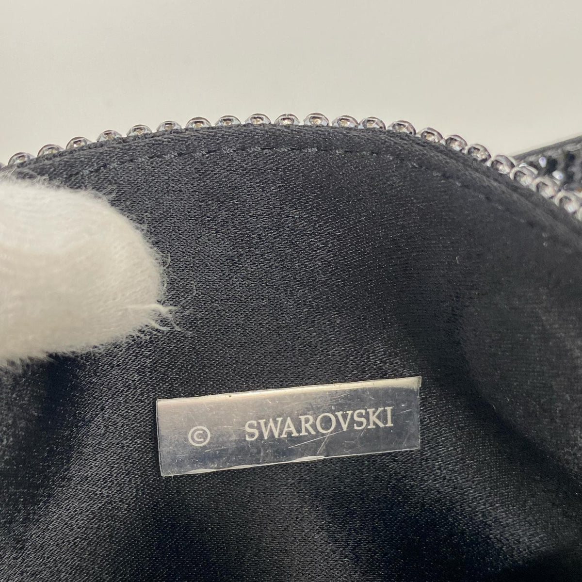ショルダーバッグ SWAROVSKI ショルダーポーチBK ブラック