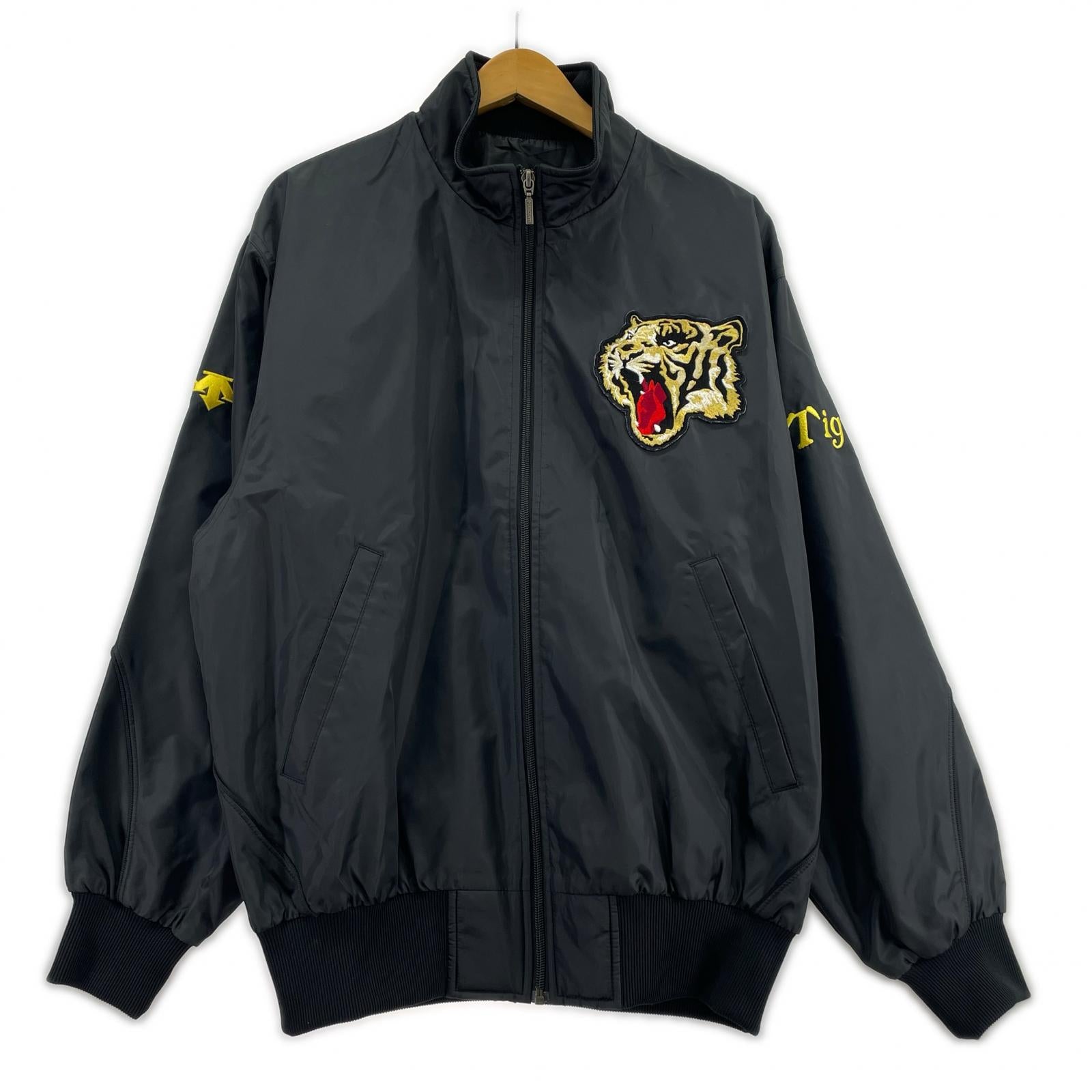 ジャージ DESCENTE　刺繍阪神タイガース　BK　JKT L ブラック