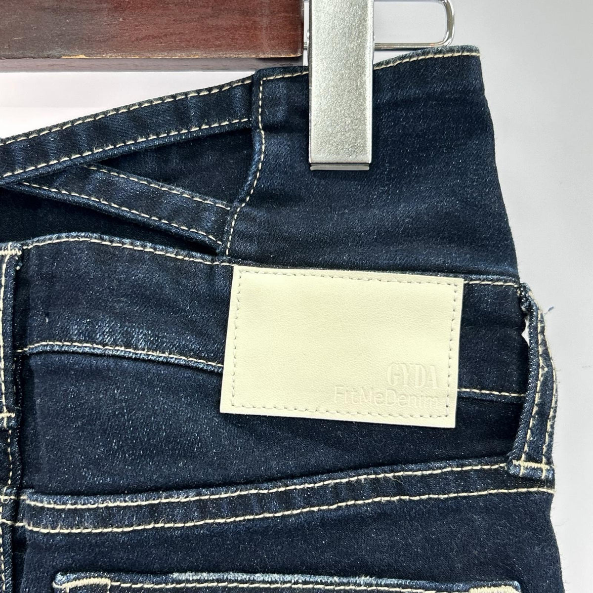 デニムパンツ ﾊｲｳｴｽﾄ ｳｴｽﾄｸﾛｽｽｷﾆｰﾃﾞﾆﾑ S ネイビー