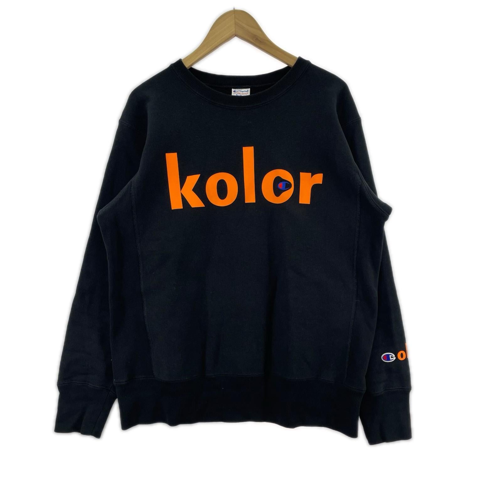 スウェット ×kolor ブラック（L) L ブラック