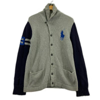 カーディガン ｼｮｰﾙｶﾗｰ ﾎﾟﾆｰ ｸﾞﾚｰ (XL) グレー