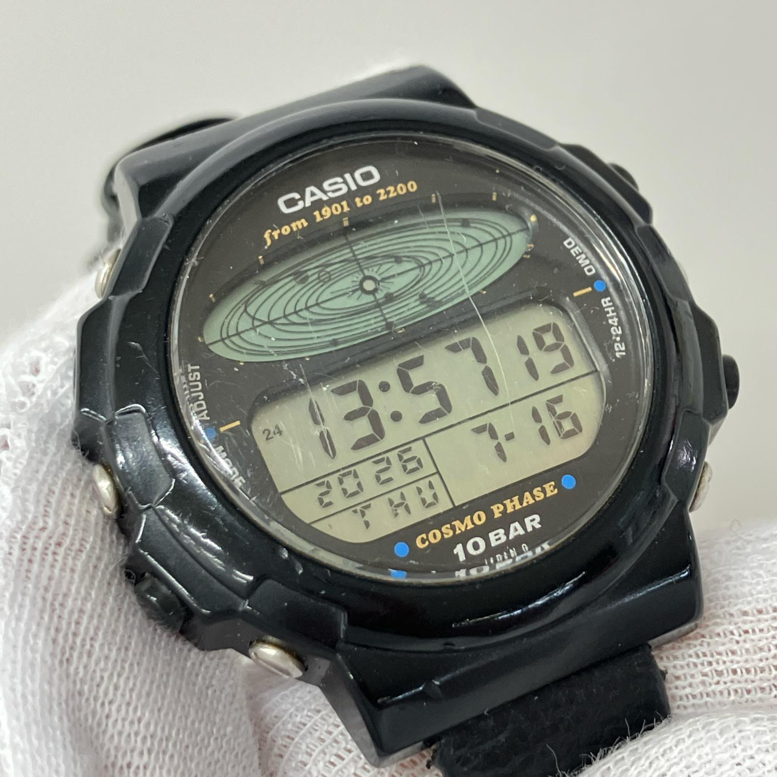腕時計 CASIO COSMO PHASE ブラック CGW-50 ブラック