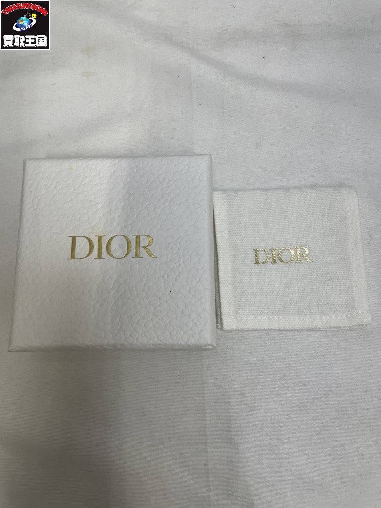 Dior/D Lune CDロゴ ラインストーン パール ネックレス