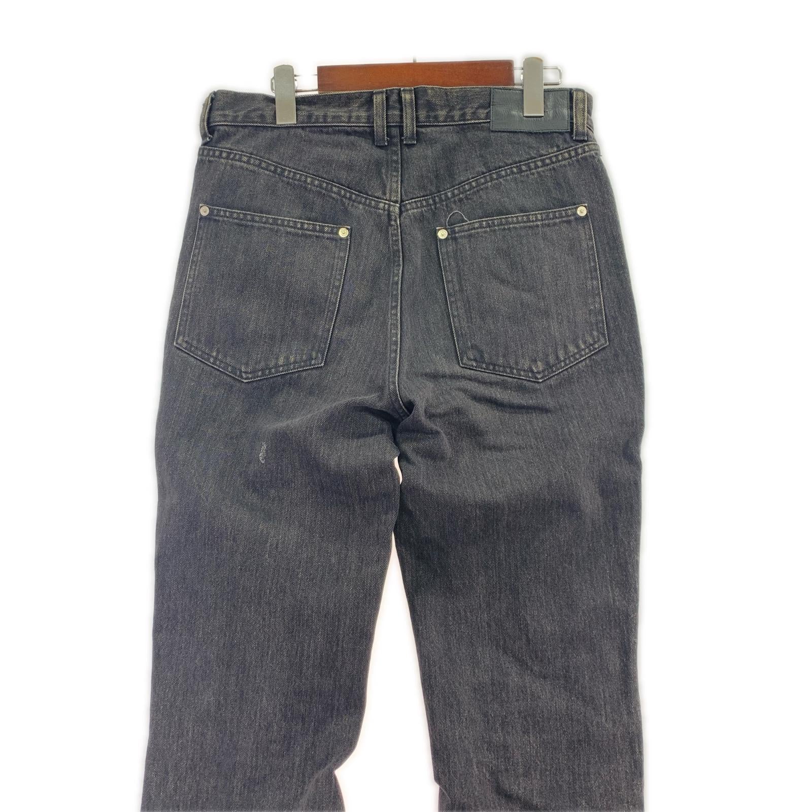 デニムパンツ JOHN LAWRENCE SULLIVAN 20SS ジップデニムパンツ 46 ブラック ブラック