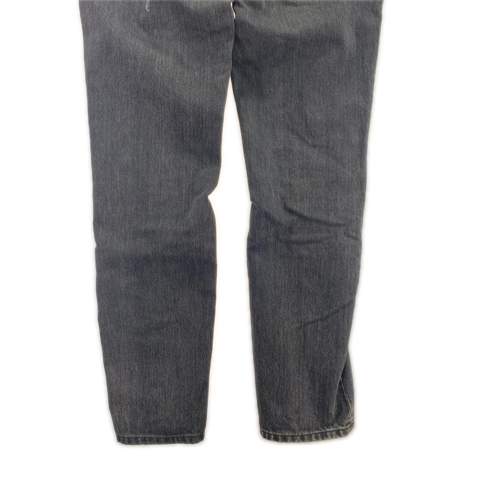 デニムパンツ JOHN LAWRENCE SULLIVAN 20SS ジップデニムパンツ 46 ブラック ブラック