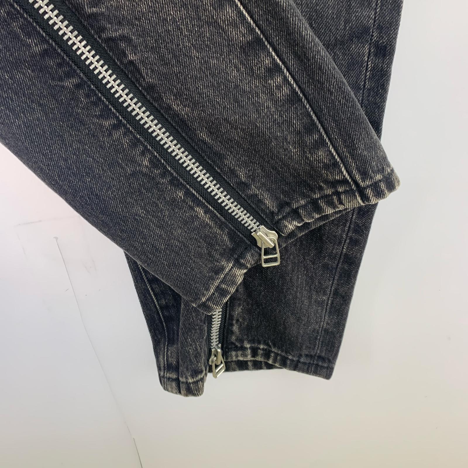 デニムパンツ JOHN LAWRENCE SULLIVAN 20SS ジップデニムパンツ 46 ブラック ブラック