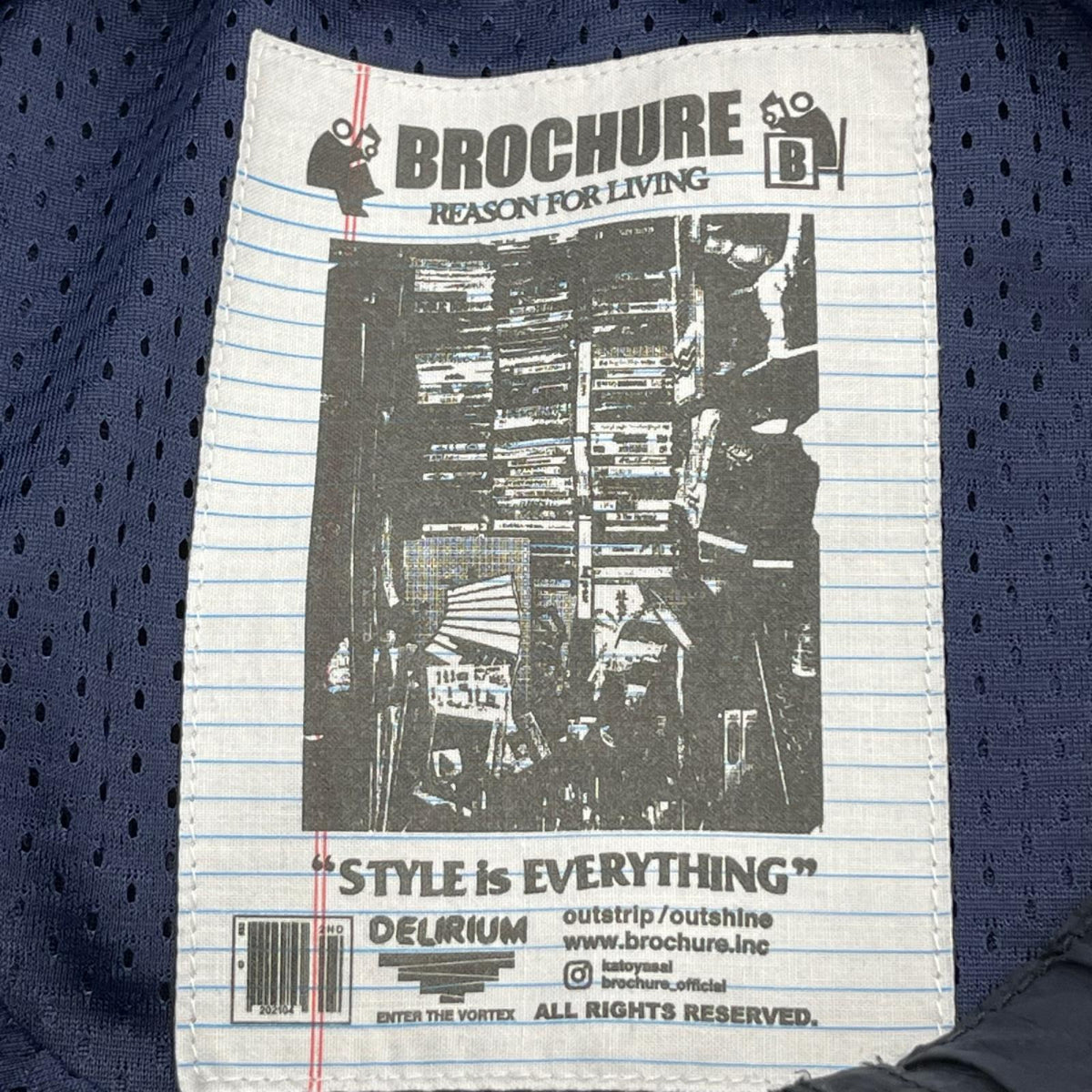 パンツ BROCHURE 裏ﾒｯｼｭ ﾅｲﾛﾝﾊﾟﾝﾂ S ネイビー