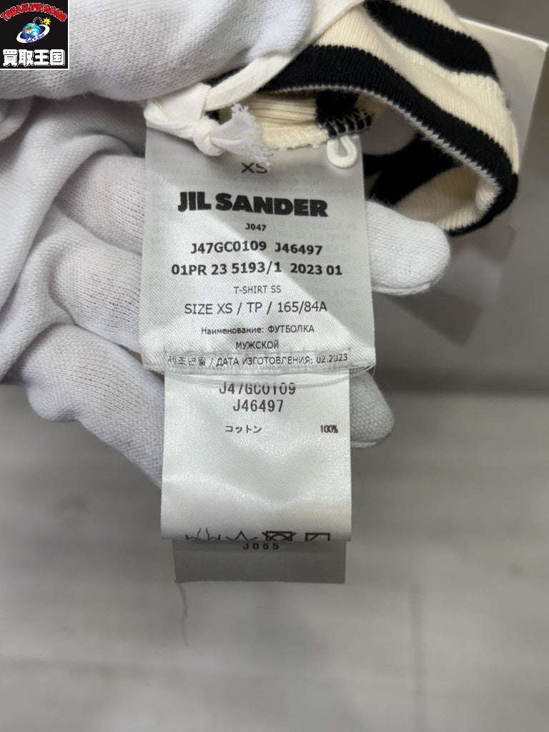 半袖Ｔシャツ JIL SANDER+/23ss/BackLogoBorderT-shirt