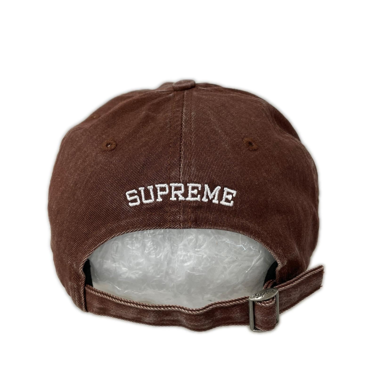 キャップ Supreme 23FW Pigment Coated S Logo 6-Panel ブラウン ブラウン