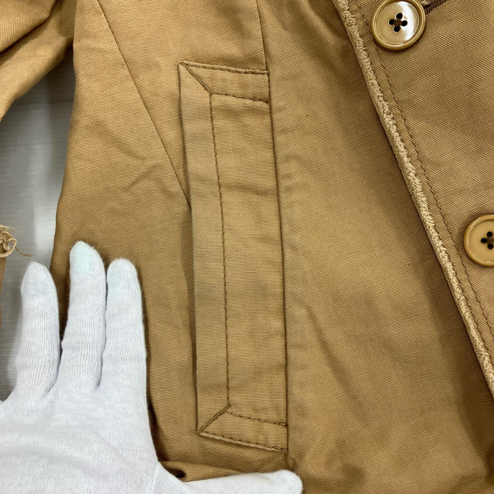 ジャケット JUNYA WATANABE COMME des GARCONS MAN 切りっぱなし ダブルコート M M ベージュ
