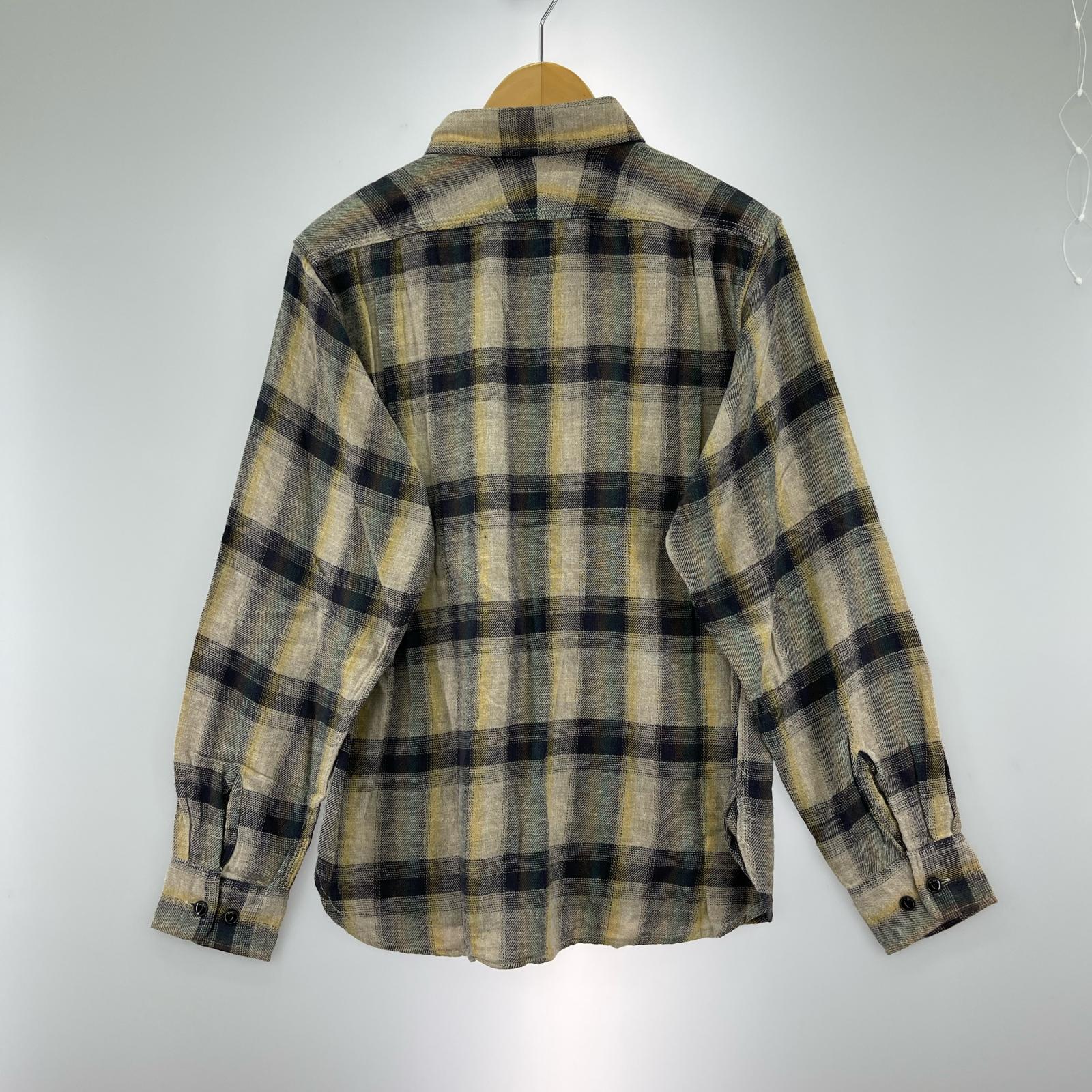 長袖シャツ チェック (36/S) 36 ネイビー