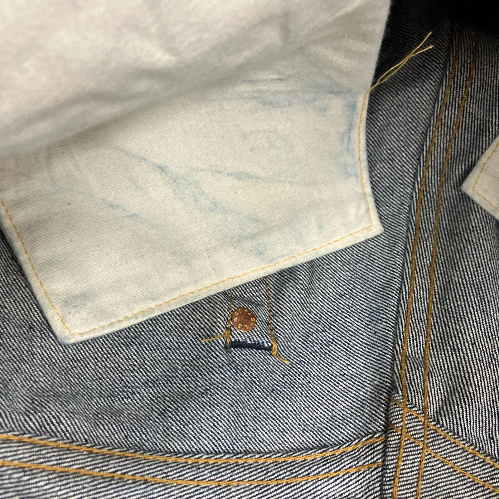 デニムパンツ 90s USA製 バレンシア 501XX 501-0003 濃紺 33 ネイビー