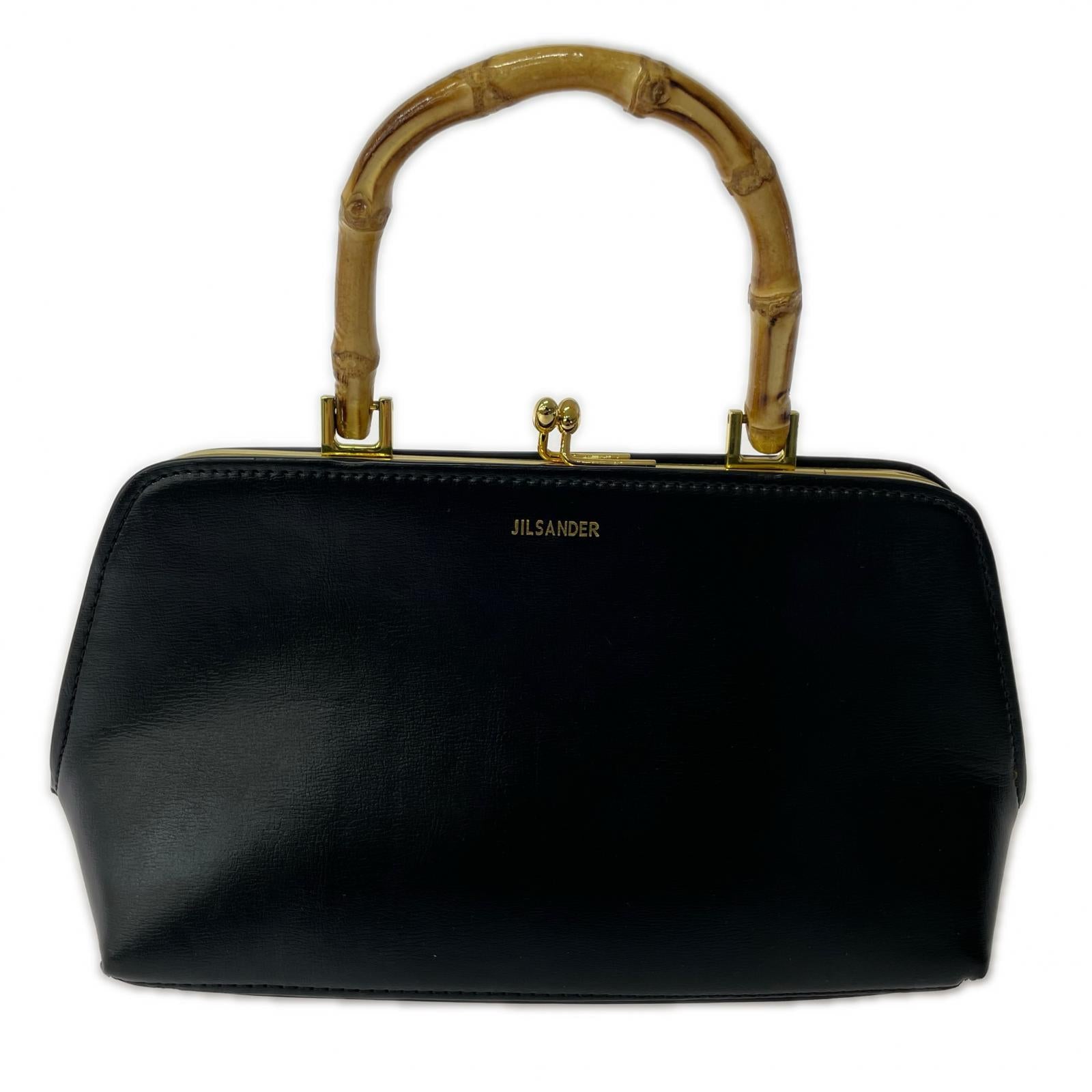 ハンドバッグ Goji Bamboo ミニ、blk、ストラップ欠品 ブラック