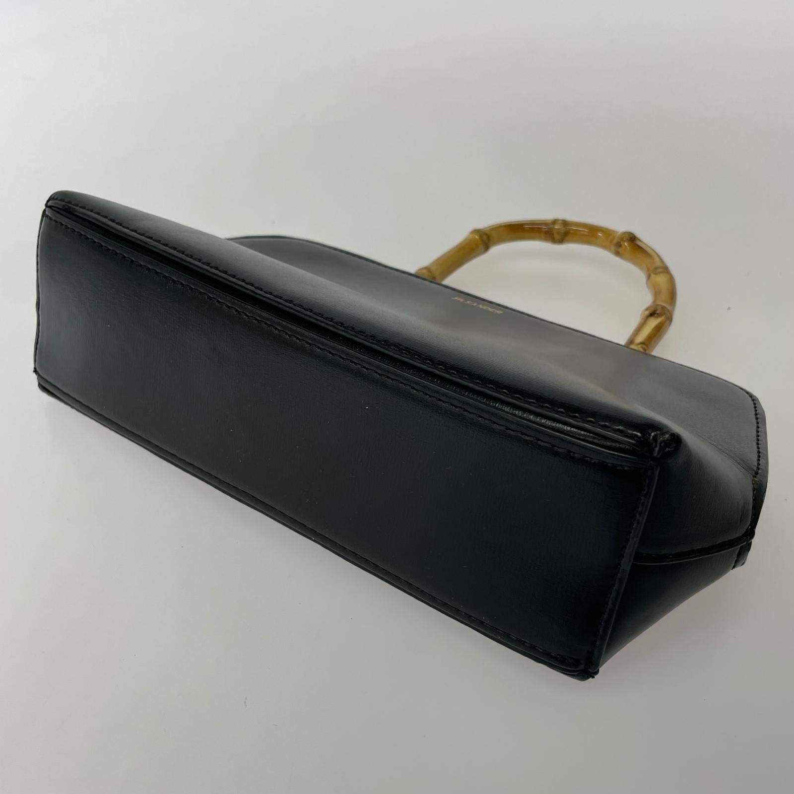 ハンドバッグ Goji Bamboo ミニ、blk、ストラップ欠品 ブラック