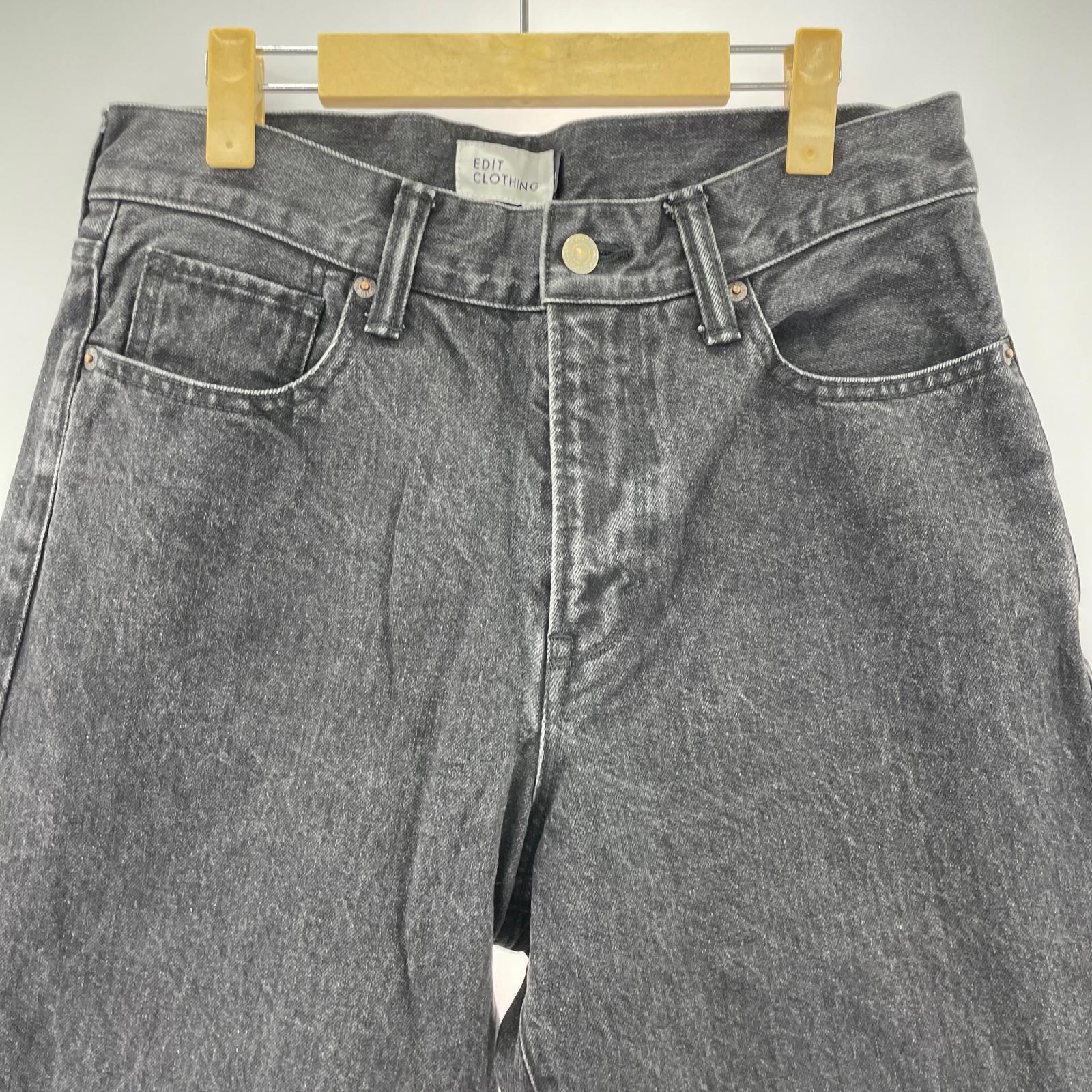 デニムパンツ EDIT CLOTHING ラフデニム ブラック (1) 1 ブラック
