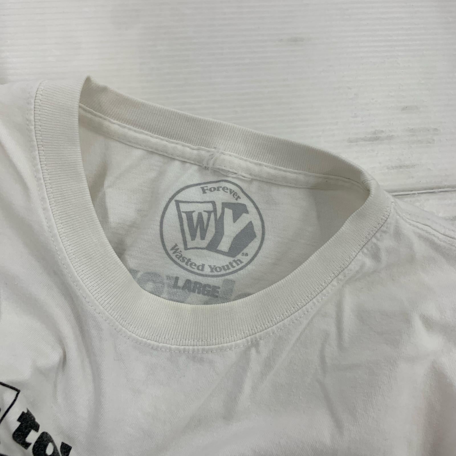 半袖Ｔシャツ WastedYouth プリントTEE L ホワイト L ホワイト