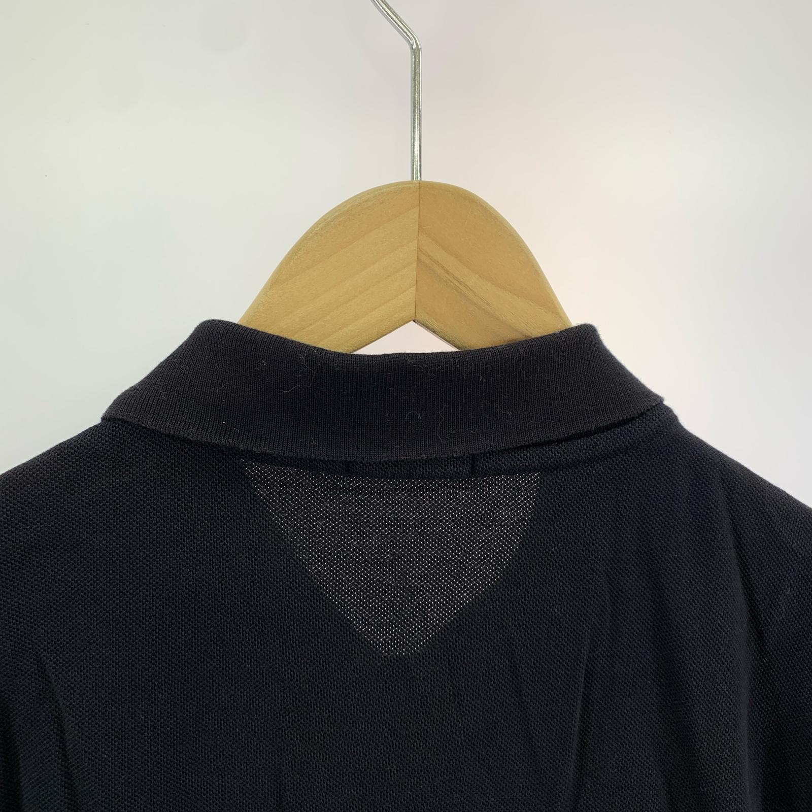 ポロシャツ デカワッペン L ネイビー L