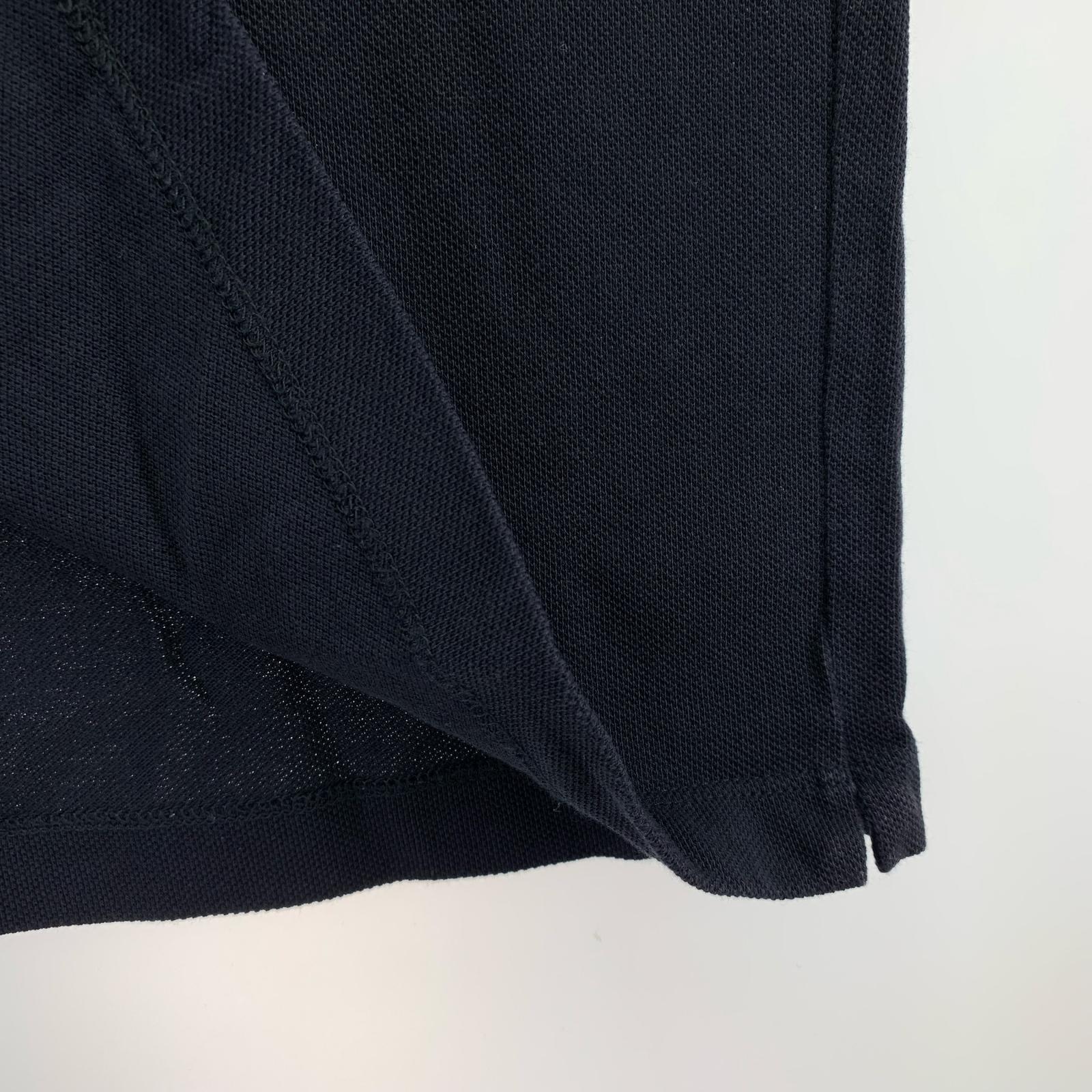 ポロシャツ デカワッペン L ネイビー L
