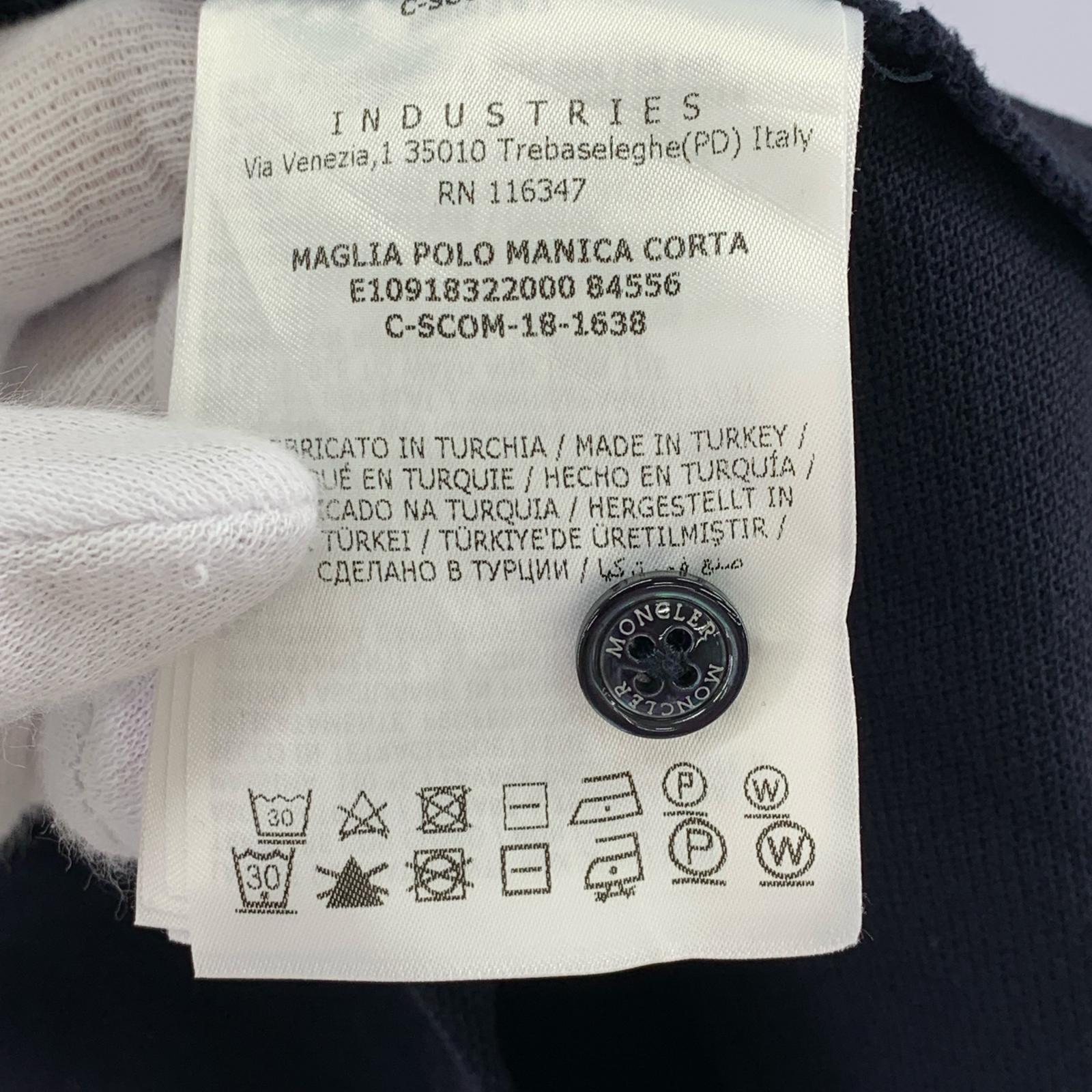 ポロシャツ デカワッペン L ネイビー L