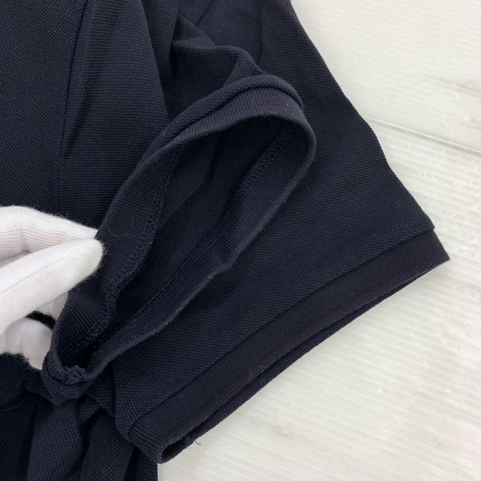 ポロシャツ デカワッペン L ネイビー L
