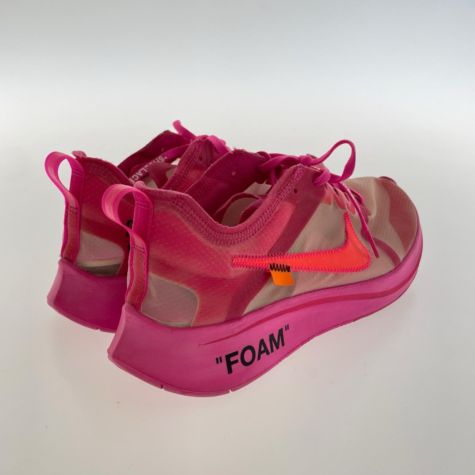スニーカー ×Off-White Zoom Fly Pink 28.0cm 28cm (US10 UK9 1/2 EU46) ピンク