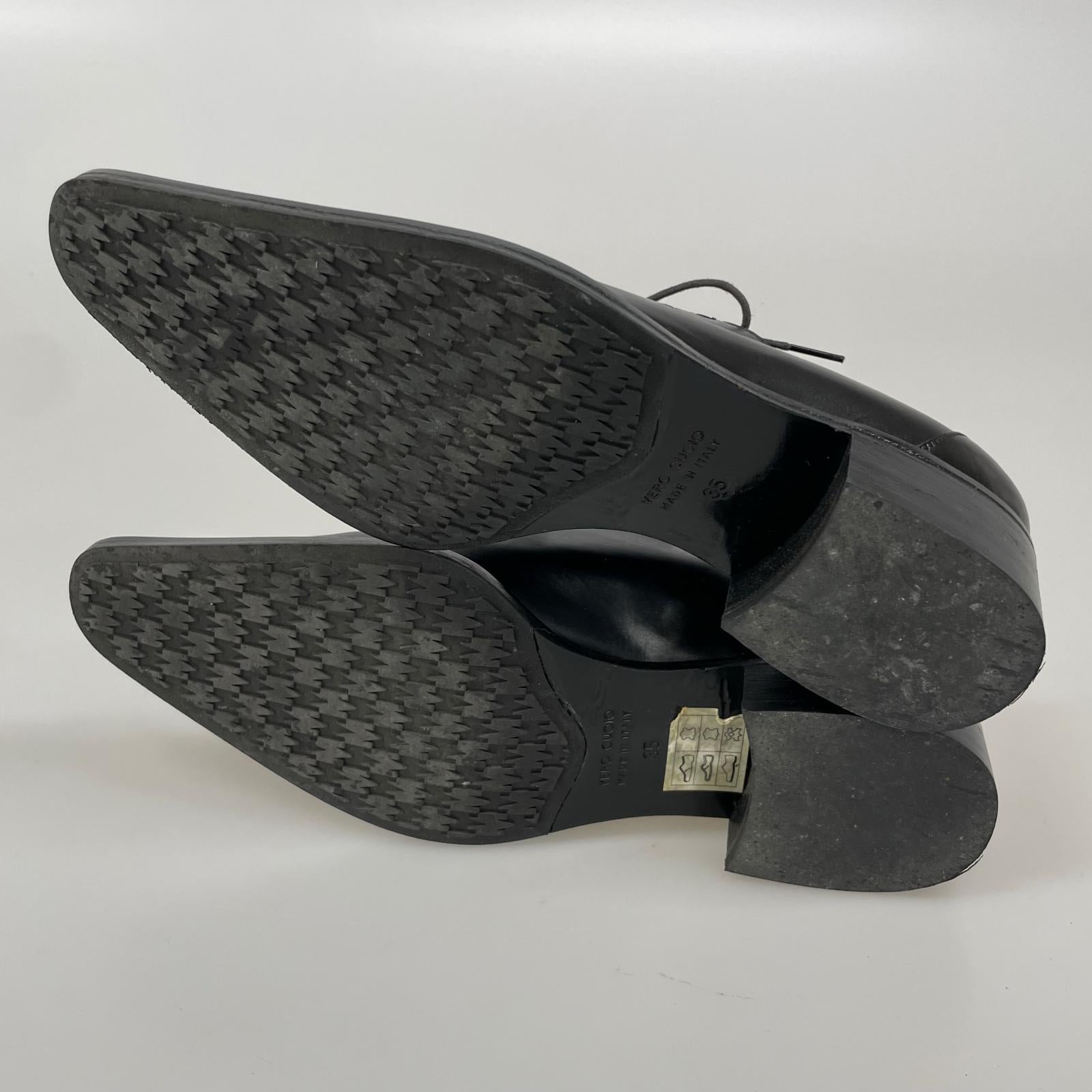 シューズ Max Mara ポインテッドトゥレザーシューズ 35 ブラック 35 ブラック