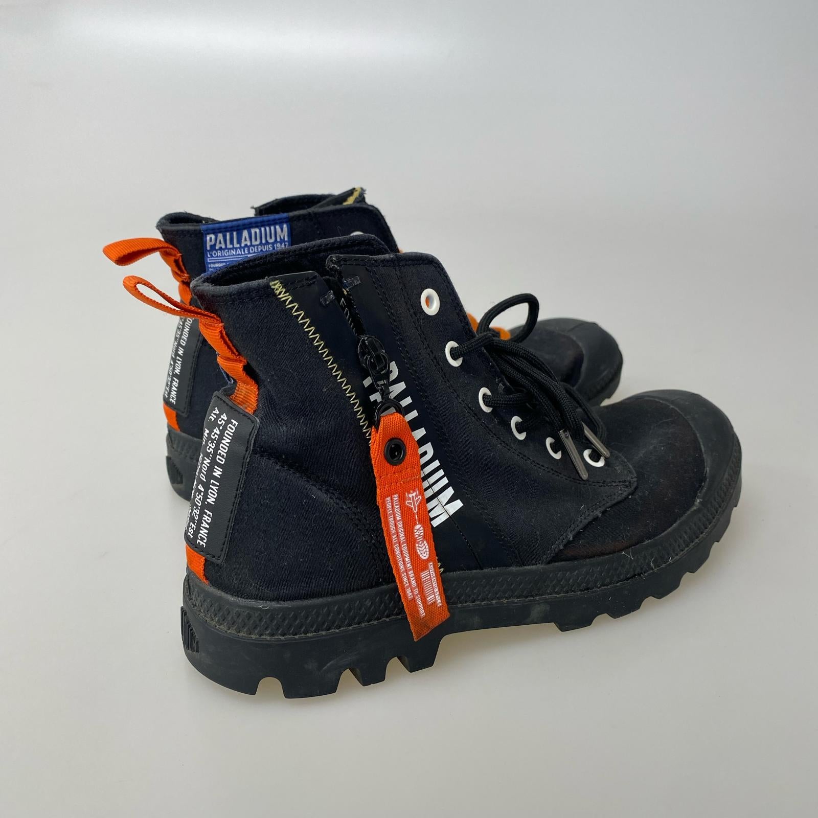 スニーカー PAMPA HI OUTZIP OVERLAB ブラック