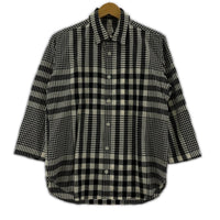長袖シャツ m's braque ウールチェックパターンシャツ 36 36