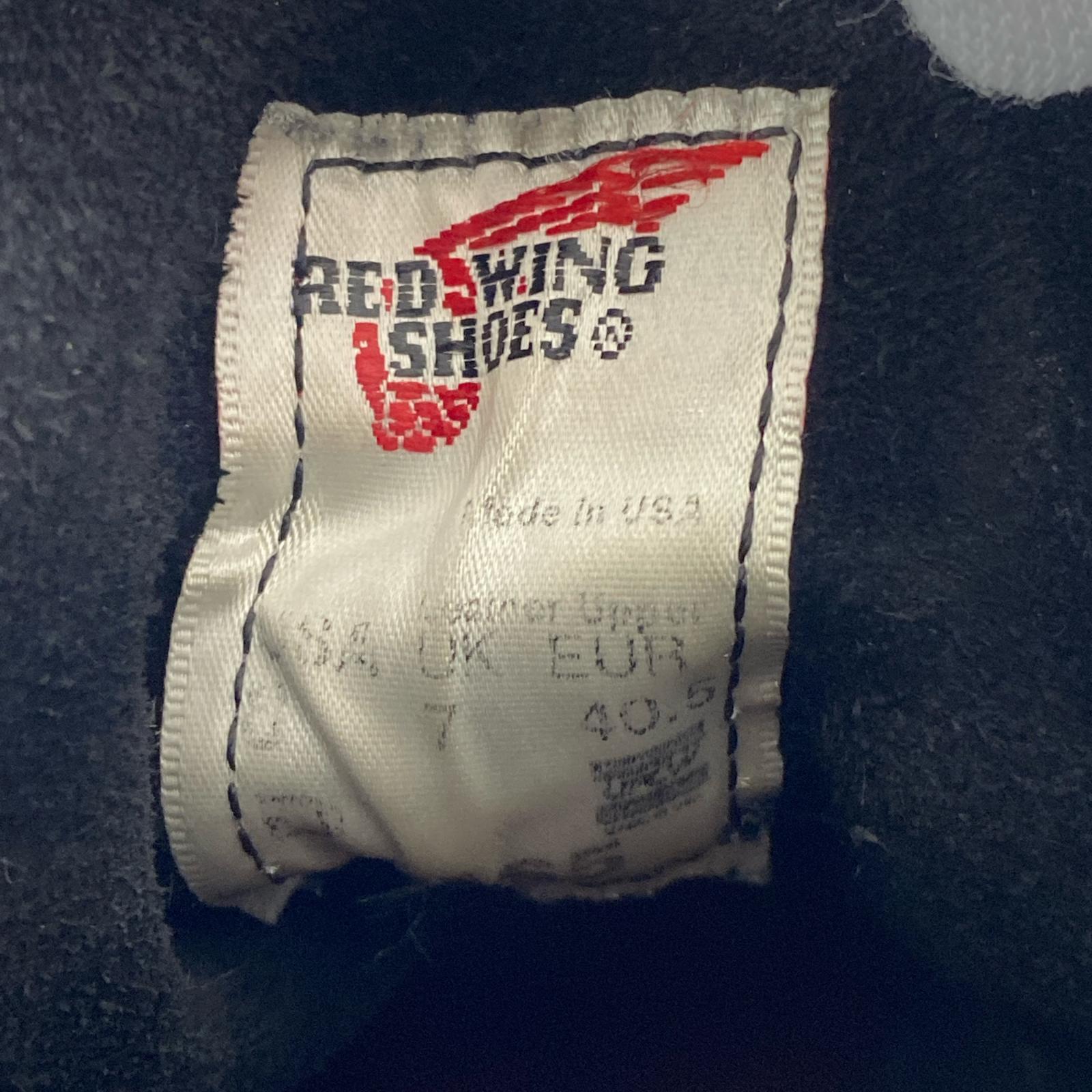 ブーツ RED WING 8165 アイリッシュセッター 26cm (US8 UK7 1/2 EU42) ブラック