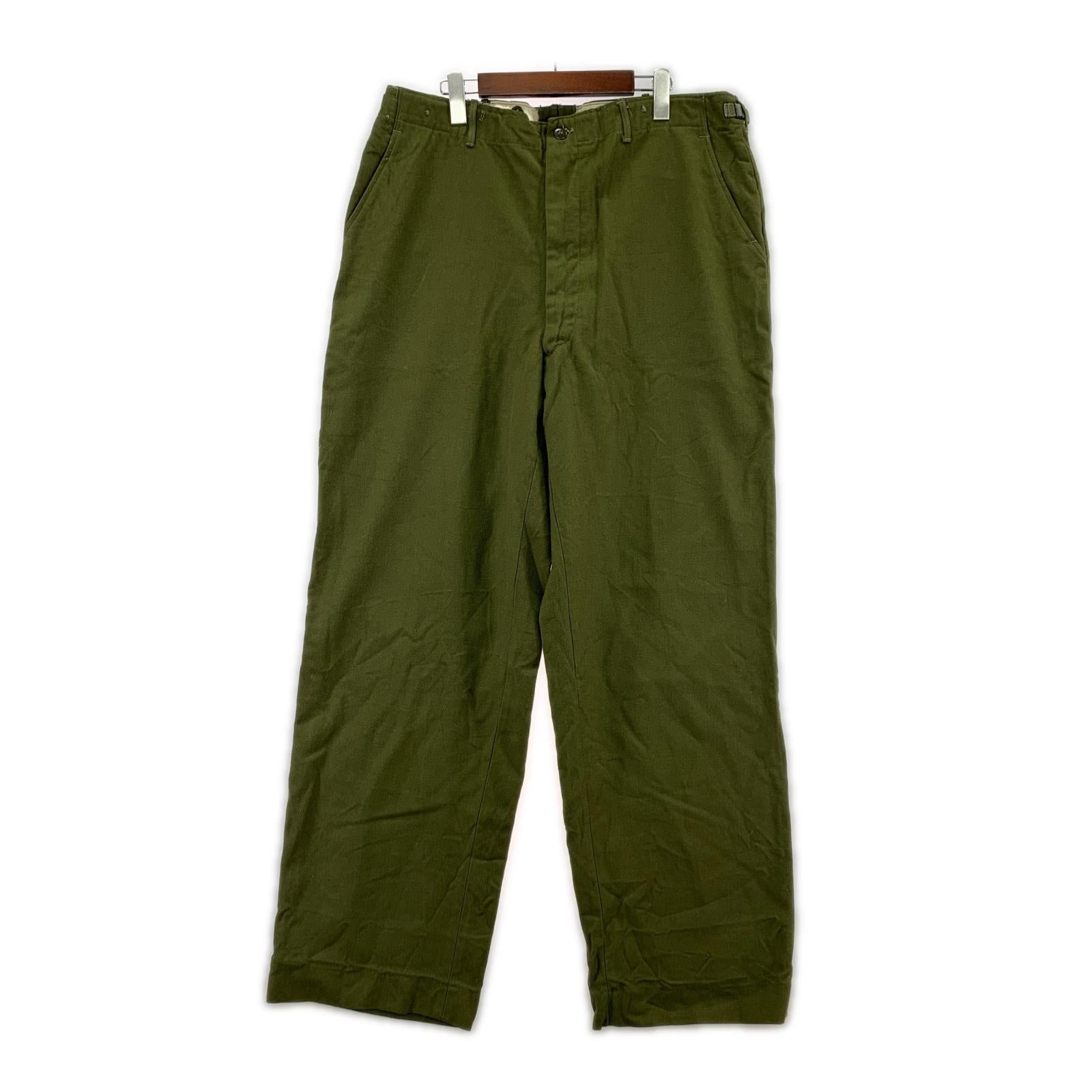 パンツ M-1951 FIELD WOOL TROUSERS L グリーン