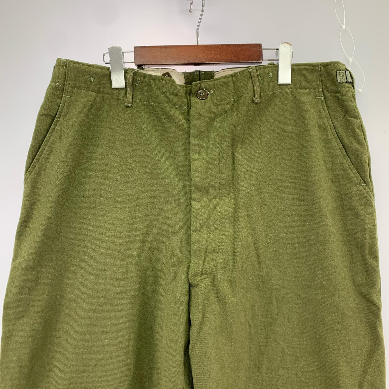 パンツ M-1951 FIELD WOOL TROUSERS L グリーン